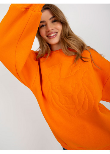 Oranžová mikina lev