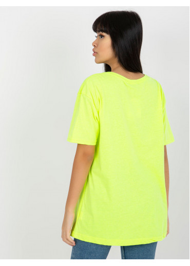 Žlté basic tričko s potlačou