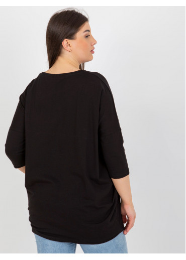 Čierna tunika s potlačou