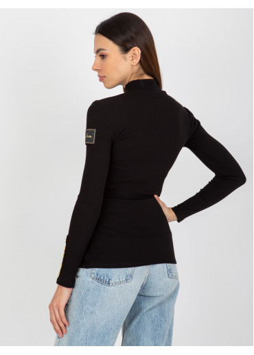 Čierny úpletový polorolák