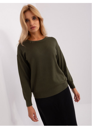 Khaki zelený dámsky sveter