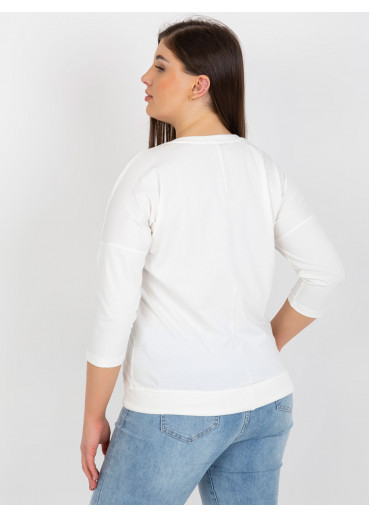 Smotanovo biele tričko s potlačou