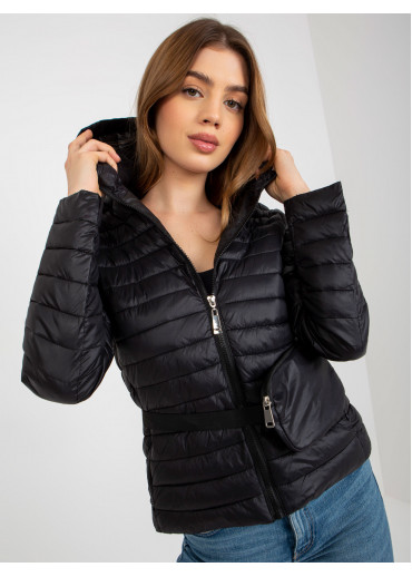 Čierna prešívaná bunda