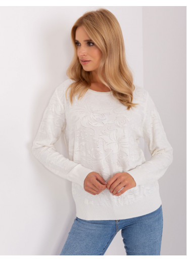 Smotanovo biely pulóver