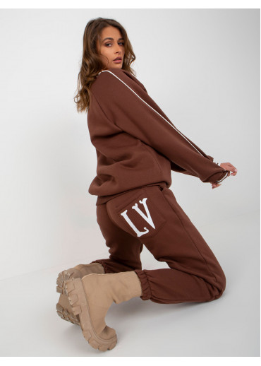 Hnedá tepláková súprava