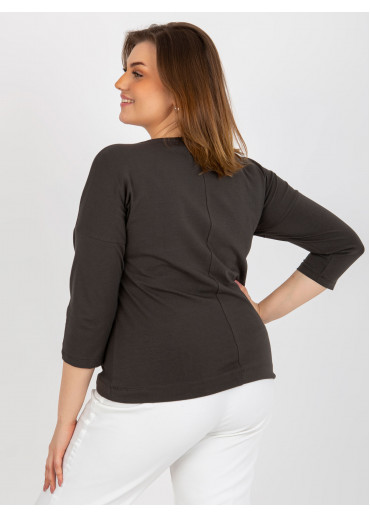 Tmavosivé tričko s potlačou