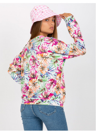 Smotanovo biele vzorované tričko