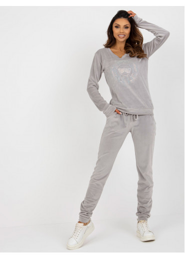 Svetlosivá tepláková súprava