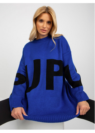 Kobaltovo modrý pulóver