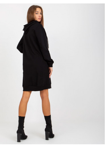 Čierna mikinová tunika