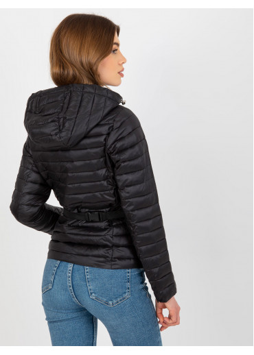 Čierna prešívaná bunda