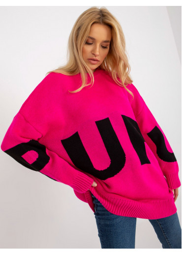 Fuchsiovo ružový pulóver