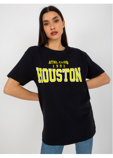 Čierne basic tričko s potlačou