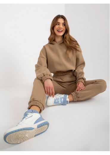 Béžovo hnedá tepláková súprava