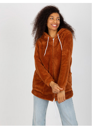 Hnedá mikina s kapucňou