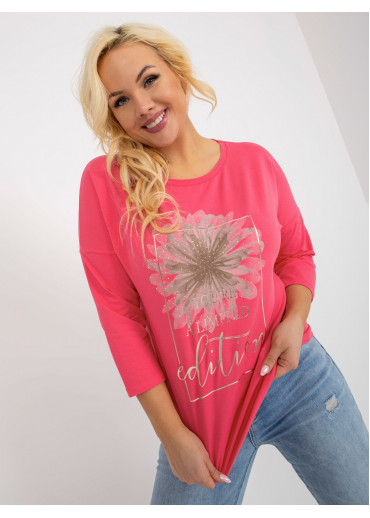 Ružové tričko s potlačou