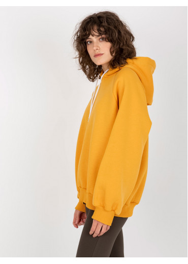 Karamelovo hnedá mikina s kapucňou