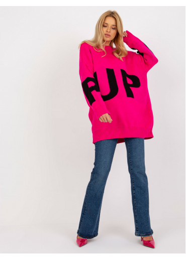 Fuchsiovo ružový pulóver