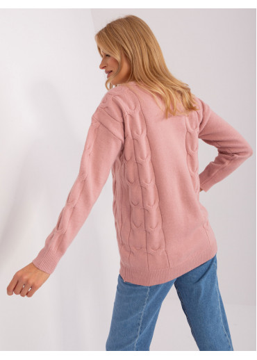 Púdrovo ružový sveter