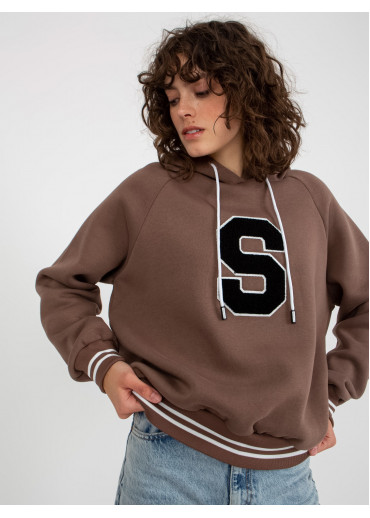 Hnedá mikina s kapucňou