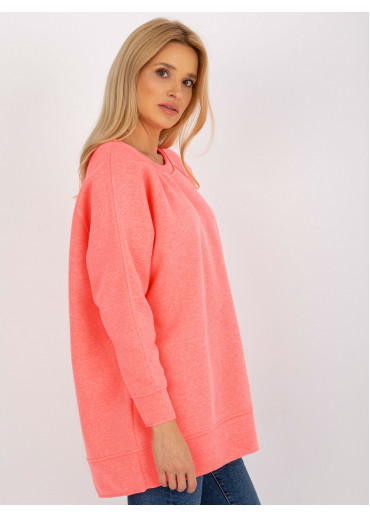 Neónovo ružová mikinová tunika