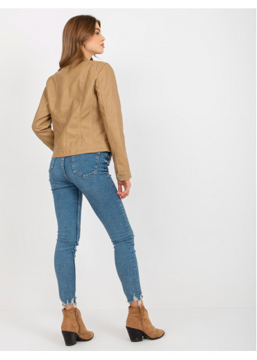 Hnedá koženková bunda