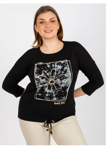 Čierne tričko s potlačou