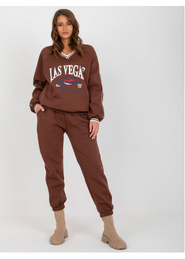 Hnedá tepláková súprava