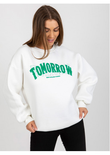 Smotanovo biela basic mikina