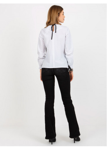 Čierna blúzka s čipkou