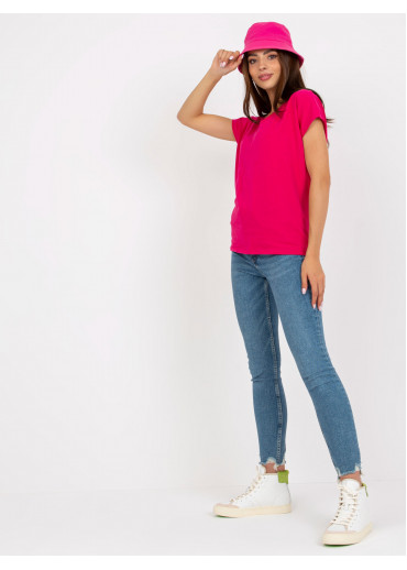 Fuchsiovo ružové basic tričko