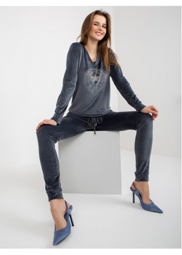 Grafitovo sivá tepláková súprava