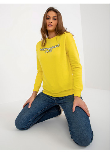 Žltá basic mikina