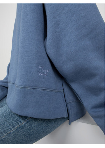 Modrá mikina s kapucňou