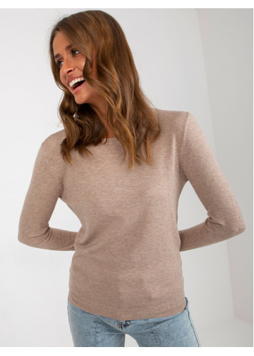 Béžovo hnedý pulóver