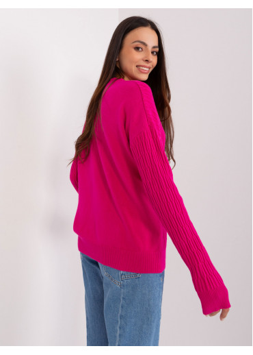 Fuchsiovo ružový pulóver
