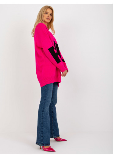 Fuchsiovo ružový pulóver