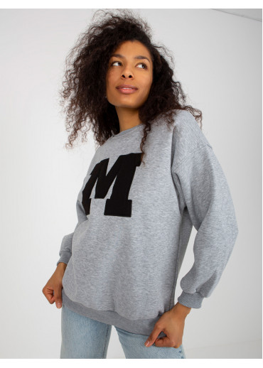 Sivá basic mikina