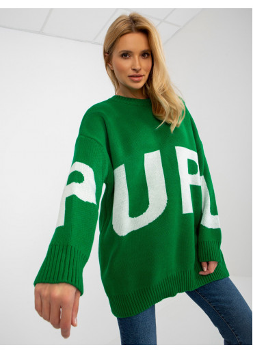 Zelený pulóver