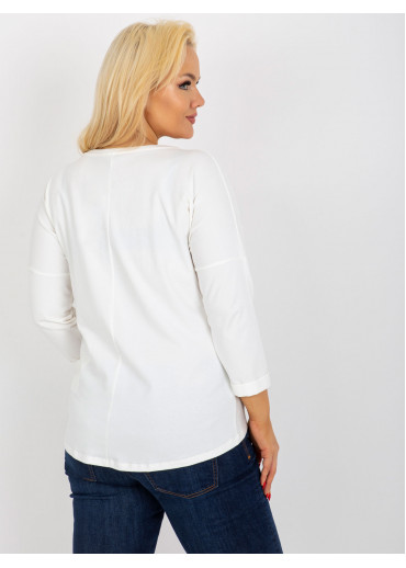 Smotanovo biele tričko s potlačou