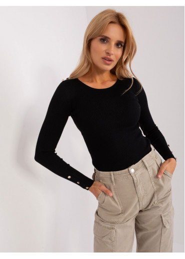 Čierne tričko s dlhým rukávom