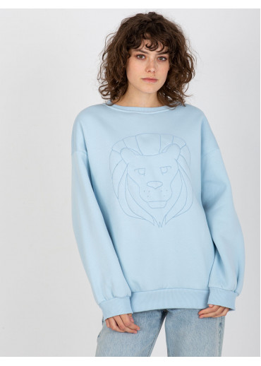 Svetlomodrá mikina lev