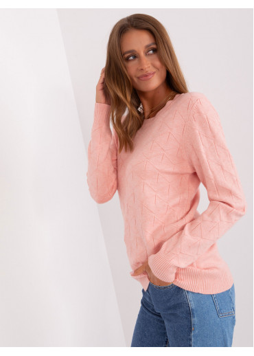 Púdrovo ružový pulóver