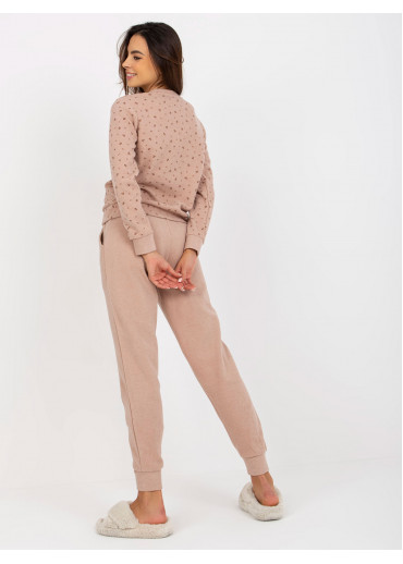 Béžovo hnedé pyžamo