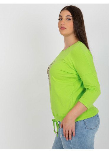 Limetkovo zelené tričko s potlačou