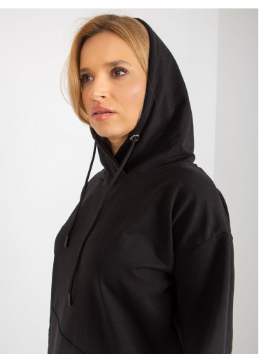 Čierna basic mikina