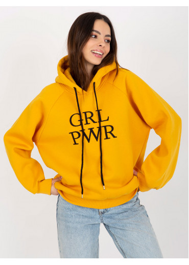 Karamelovo hnedá basic mikina