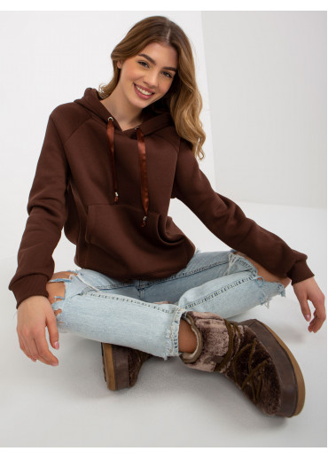 Hnedá mikina s kapucňou