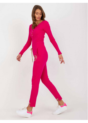 Fuchsiovo ružové tepláky