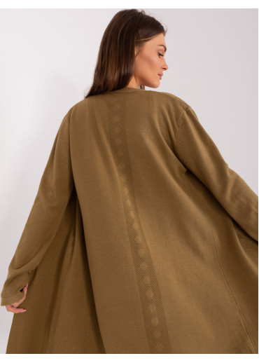 Olivovo zelený kardigán